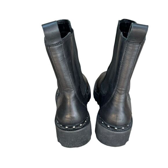 Vince Camuto Leather Mid Chelsea Boots Meendey Black size 6.5/37 - Picture 3 of 7